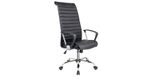 Černá kancelářská židle ADK Medium Plus v eko kůži