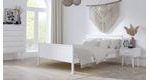 Bílá postel Leona 120 x 200 cm