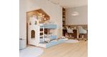 Patrová postel Domek Dominik s šuplíkem 190 x 80 cm + rošt ZDARMA