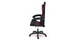 Červená herní židle Draknor – boční pohled