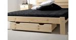 Zásuvka pod posteľ 98 x 55 x 19,5 cm - bezbarvý lak