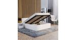 Postel Panama 120 x 200 cm s výklopným roštem a úložným prostorem