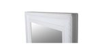 Dřevěné nástěnné zrcadlo Malkia 2, bílé