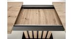 Rozkládací jídelní stůl Lamello 130-180 cm, dub artisan/černý