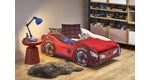 Dětská postel Spidercar, červená + rošt