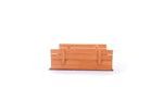 Dřevěné uzavíratelné pískoviště s lavičkami Sunny, impregnované - 120 cm