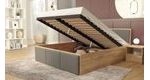 Postel Panama Soft 120 x 200 cm s výklopným roštem a úložným prostorem