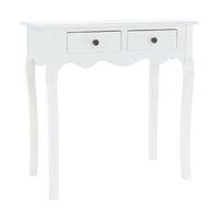 Toaletní stolek se dvěma šuplíky, bílá, WAGNER 2