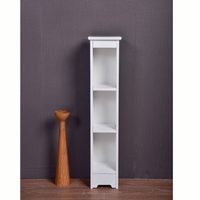 Úzký regál, barva bílá, ATENE