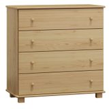 Masivní čtyř šuplíková komoda Classic NR7