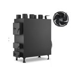 Dílenská kamna PN5 50kW s ventilátorem a ovladačem