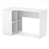 Rohový psací stůl s regálem Stivio