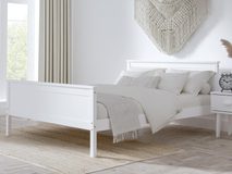 Bílá postel Leona 90 x 200 cm