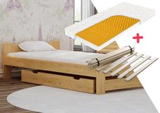 Postel NIKA 80 x 200 cm + sendvičová matrace + rošt