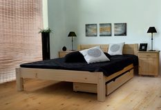 Posteľ WIKTORIA 140 x 200 cm - bezbarvý lak