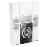 Velká koupelnová sestava s regálem na pračku Stivo 1