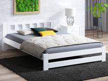 Bílá postel Terra 160 x 200 cm