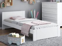 Bílá postel Livia 90 x 200 cm