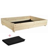 Vyvýšený zahradní záhon 120x120x20 cm – ideální pro pěstování zeleniny, bylinek i květin na omezeném prostoru