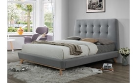 Čalúnená posteľ DONA 160x200 cm sivá