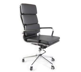Kancelářská židle ADK Soft, černá eko kůže