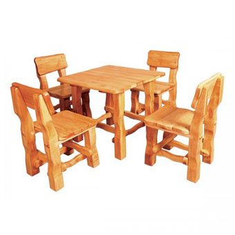 Čtvercový zahradní stůl s židlemi, MO213