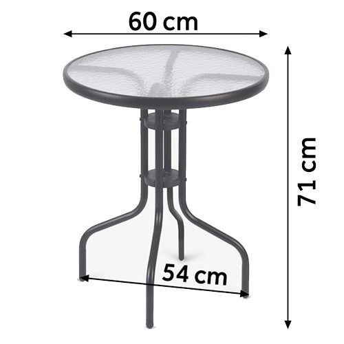 Kulatý zahradní stůl Sofia 60 cm