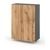 Koupelnová skříňka Stivio 60 cm - šedá matná/dub wotan