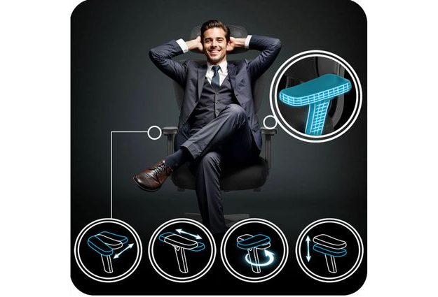 Kancelářská židle Talin Micro Mesh – ergonomické područky s možností nastavení do více směrů