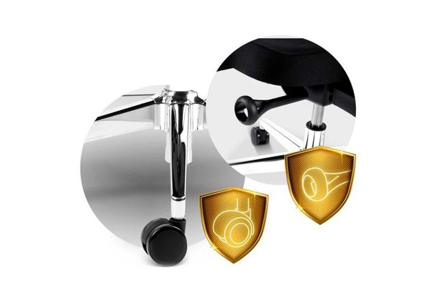 Kancelářská židle Nicea – chromovaná základna s kolečky