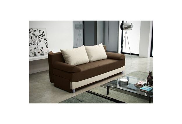 Rozkládací pohovka DAKOTA v provedení šedá/černá