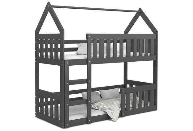 Dětská dvoupatrová postel Domek Mini 80x190 cm - perfektní místo pro odpočinek dětí