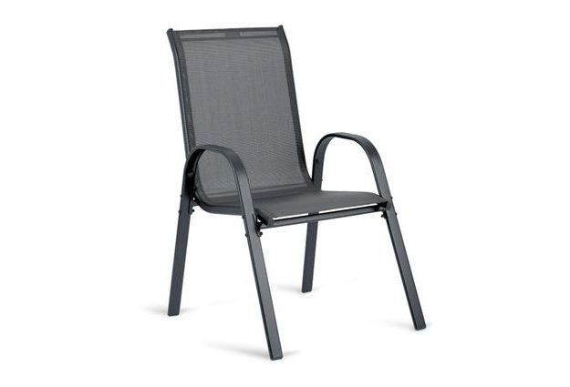 Zahradní křesla Sofia v antracitové barvě – sada 4 ks Elegantní a pohodlné posezení pro vaši zahradu či terasu