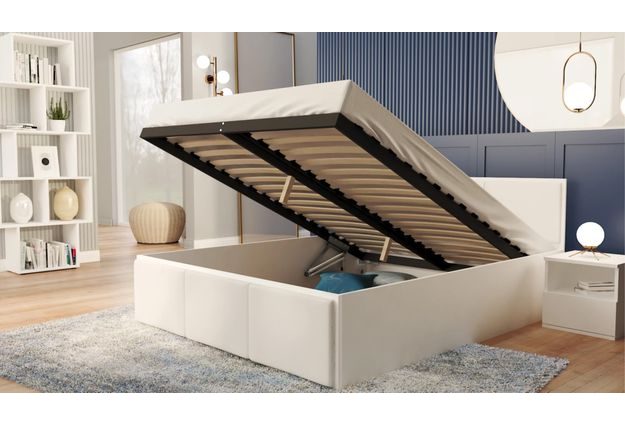 Postel Panama Soft 140 x 200 cm s výklopným roštem a úložným prostorem