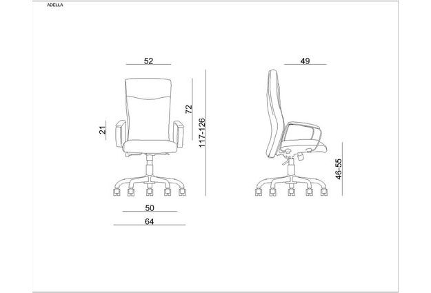 Kancelářské křeslo Adella HL