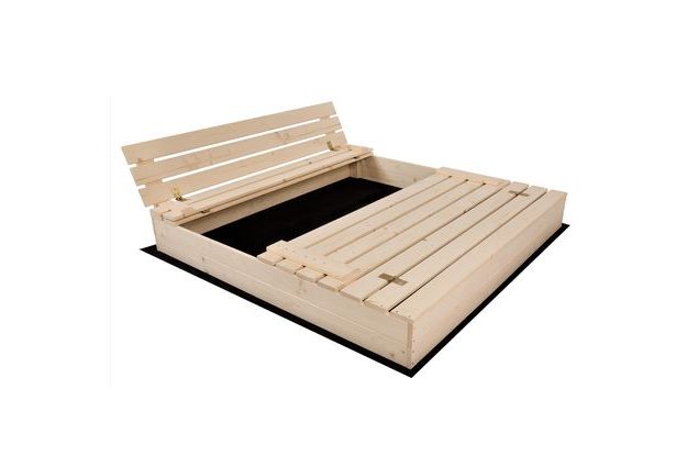 Dřevěné pískoviště Sunny 120 cm ze surového borovicového dřeva