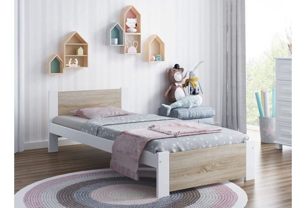 Postel Lola 90 x 200 cm + rošt + sendvičová matrace