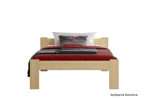 Masivní postel Naba 80 x 200 cm + matrace a rošt zdarma