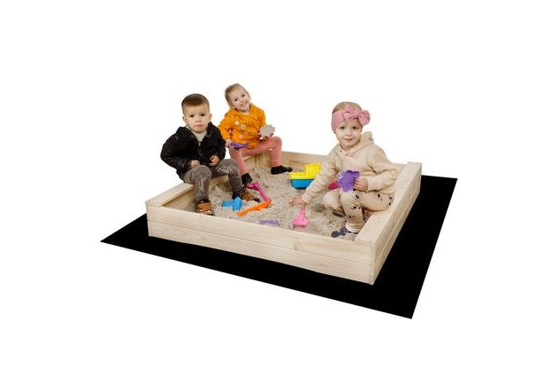 Dřevěné pískoviště Slim 120 cm z přírodního surového borovicového dřeva