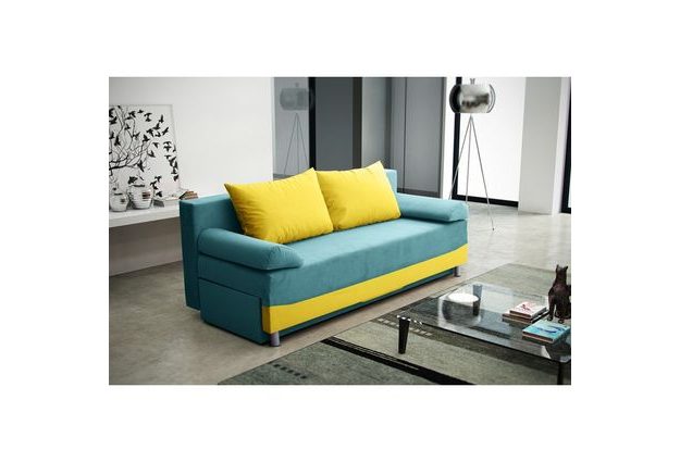 Rozkládací pohovka DAKOTA v provedení šedá/černá