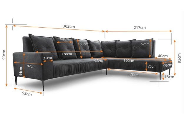 Sedací souprava Rino ve tvaru L