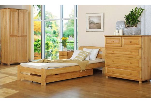 Posteľ LYDIA 90 x 200 cm - moření olše