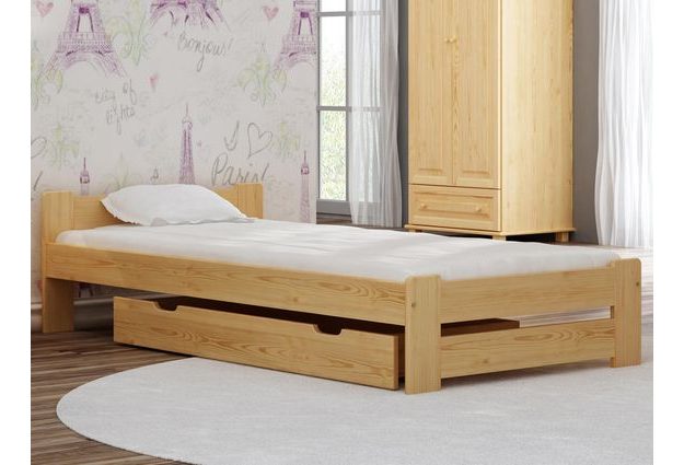 Borovicová postel Nika 90 x 200 cm