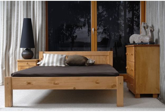 Posteľ WIKTORIA 160 x 200 cm - moření olše