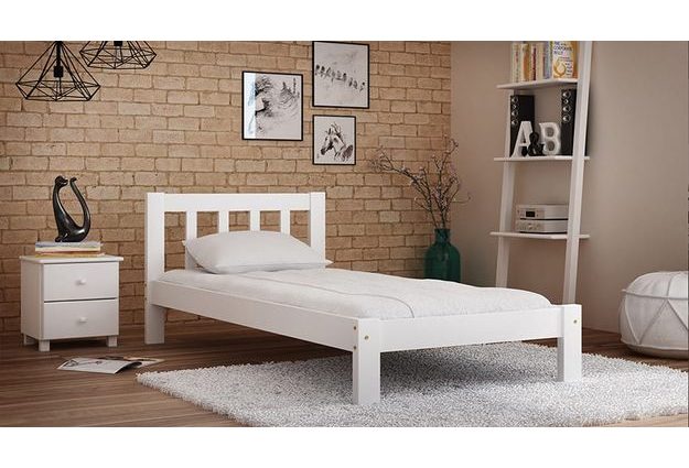 Borovicová postel Olivia 90x200 cm