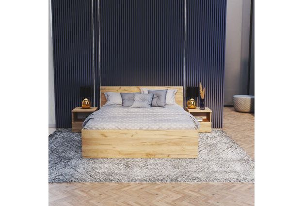 Postel Panama 180 x 200 cm s výklopným roštem a úložným prostorem