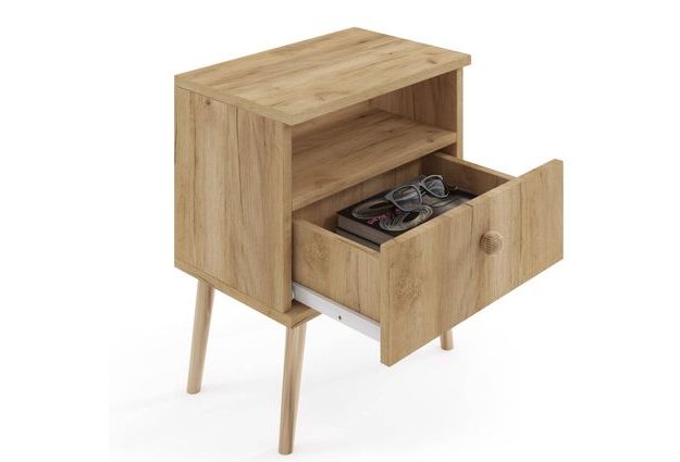 Ložnicová sestava komody + skříně s policemi + 2x noční stolek Boho