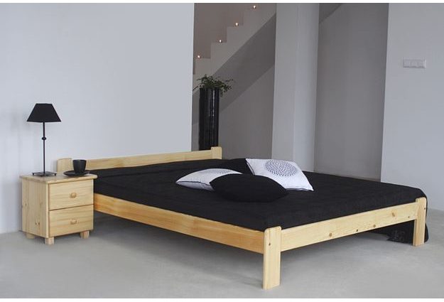 Posteľ CELINKA 140 x 200 cm - bezbarvý lak