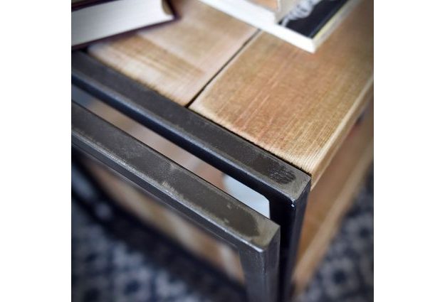 Tv stolek Steel Wood s šuplíky