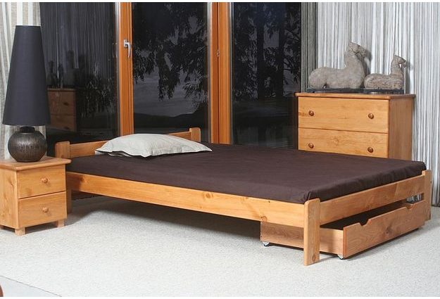 Posteľ CELINKA 140 x 200 cm - moření olše